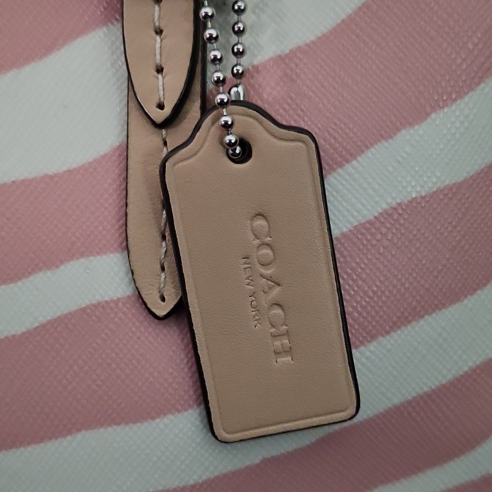 Y2K Vintage Coach Peyton Pink Zebra Print Mini Tote Top Handle - Picture 9 of 16